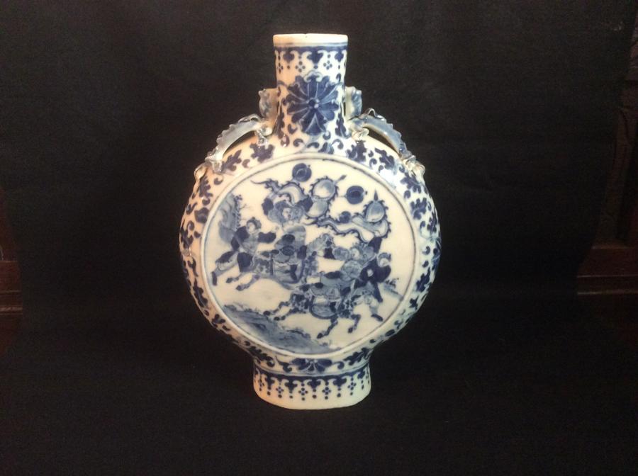 19th century Chinese moon flask