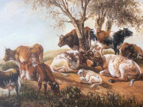 19th century English school pastoral scene