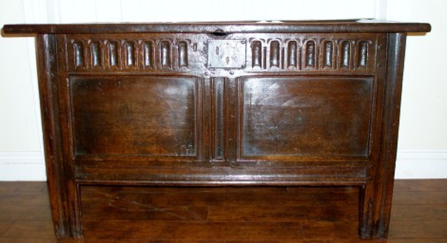 17th century panel coffer