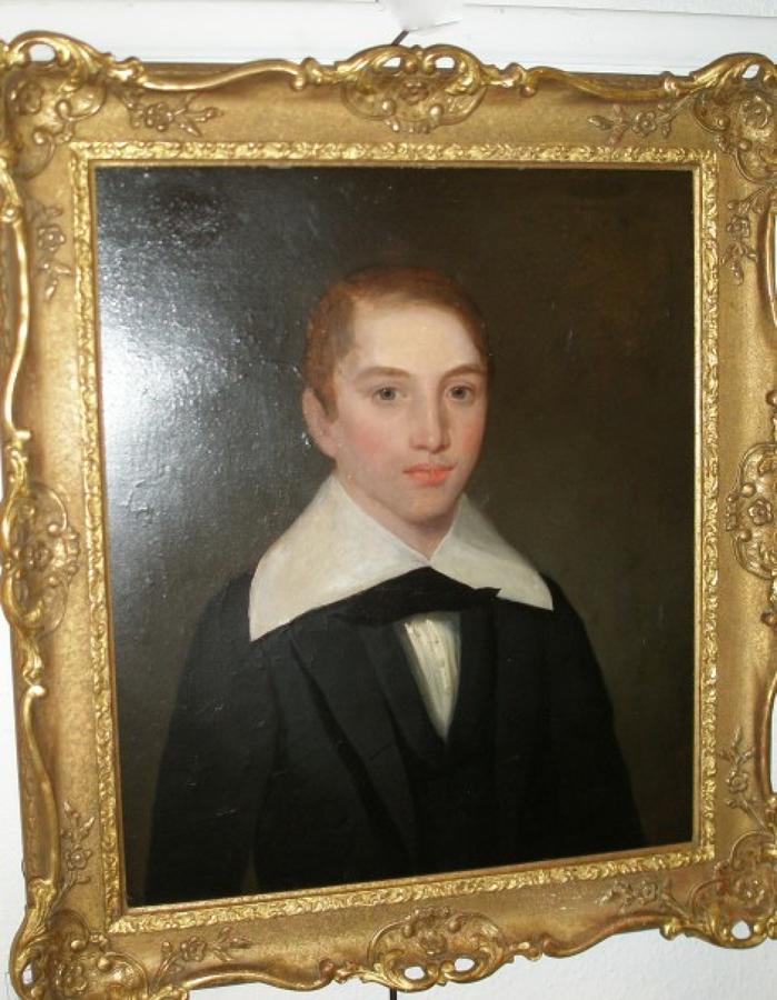 19th century oil on canvas portrait