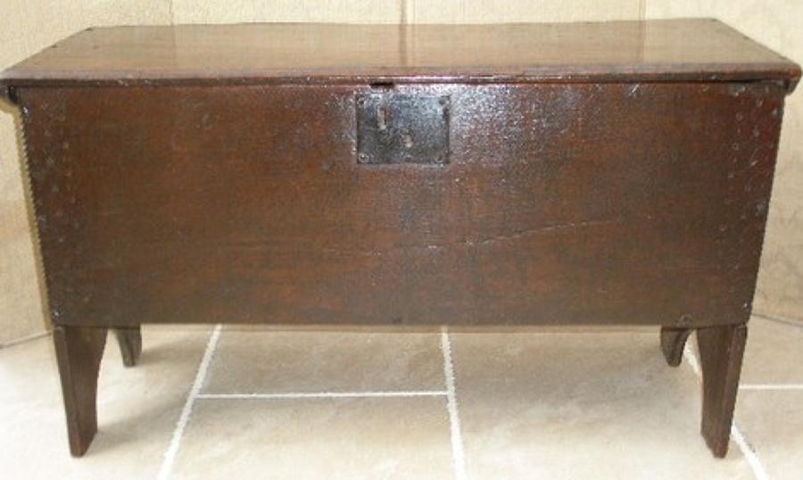 17th century oak boarded chest