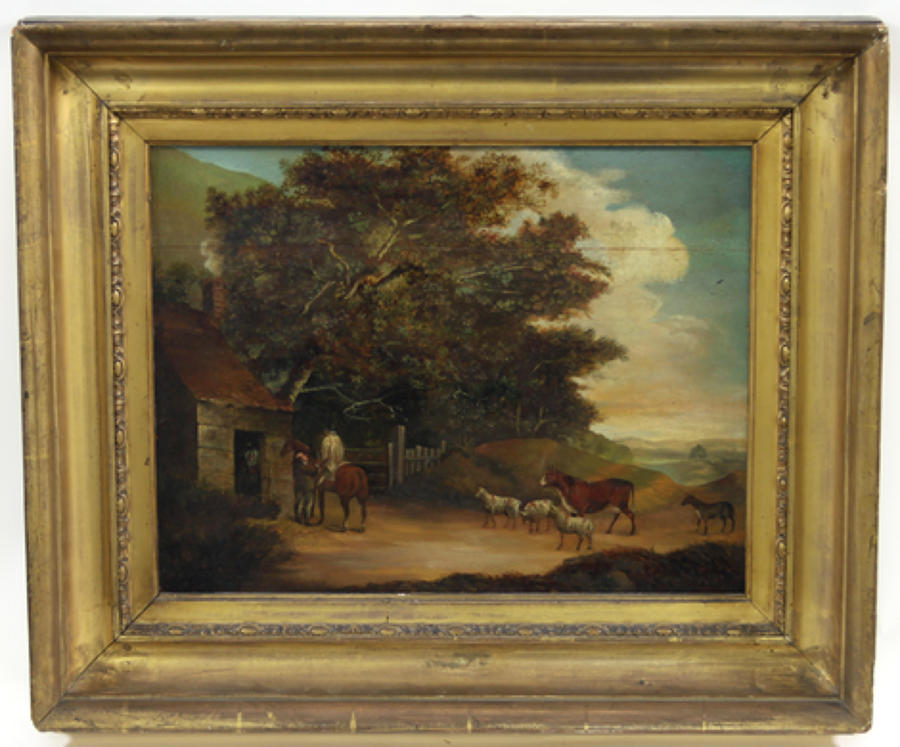 Early 19th century naive landscape