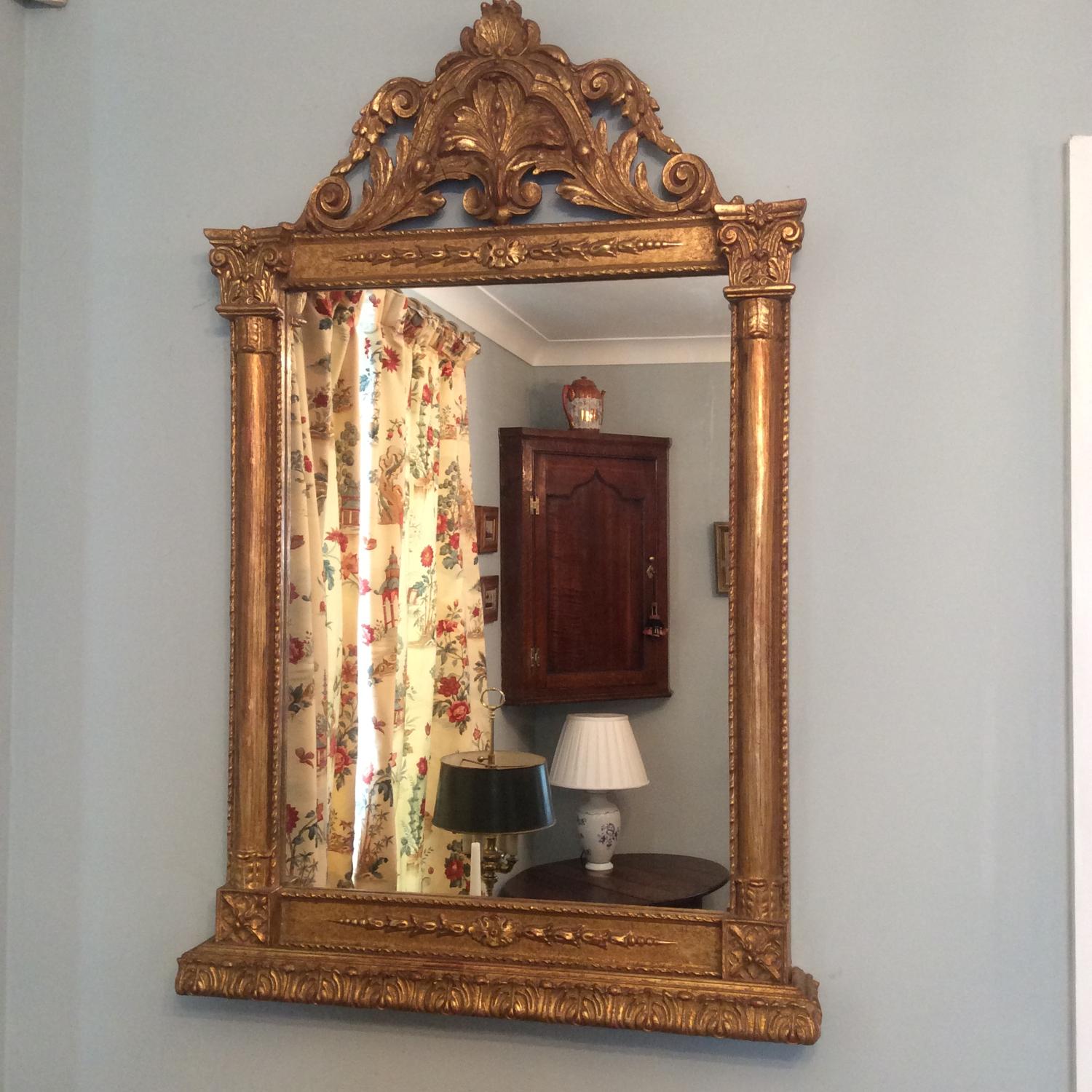 Late George III Gilt frame mirror c1800
