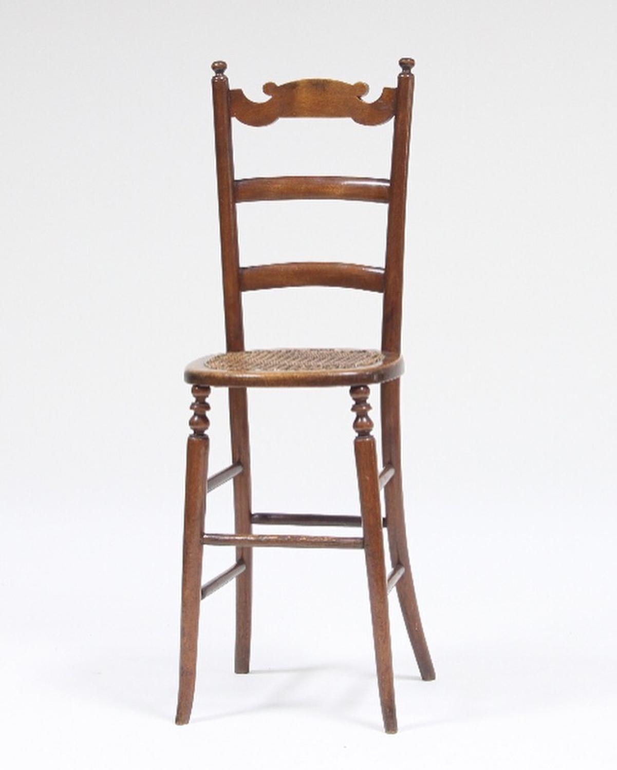 Child's Regency Period beechwood Deportment chair