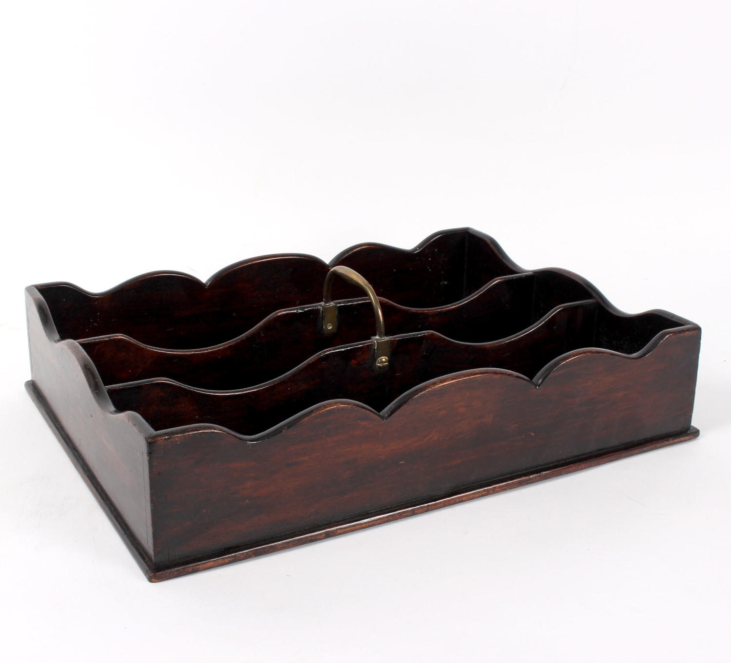 19th Century mahogany cutlery tray