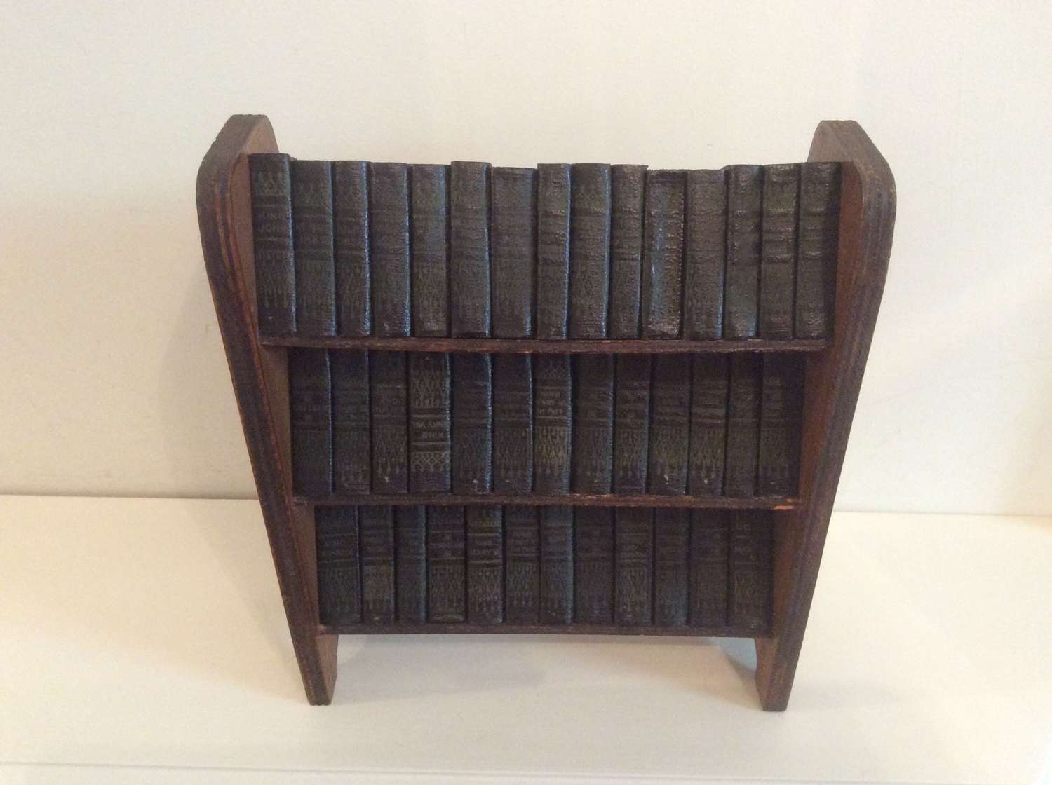 Miniature Complete Works of Shakespeare in Bookcase