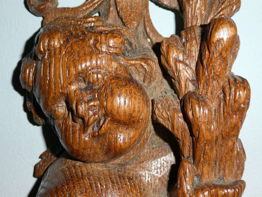 17th Century decorative  carved putto