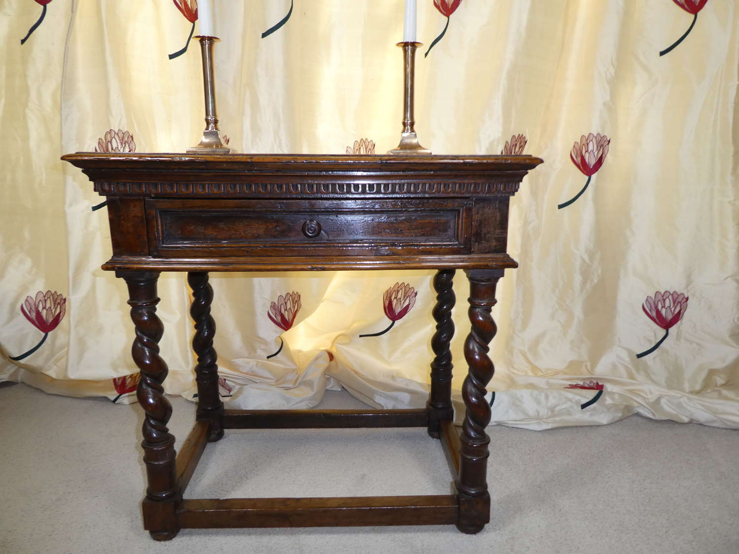 Walnut side table Late 17th/early 18th Century