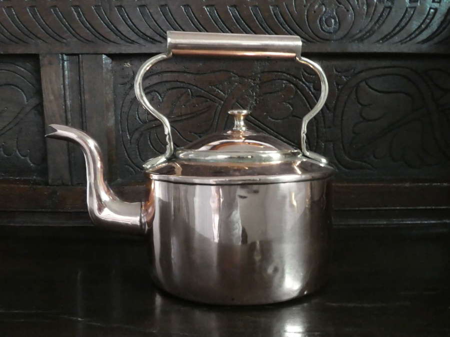 Victorian small copper kettle