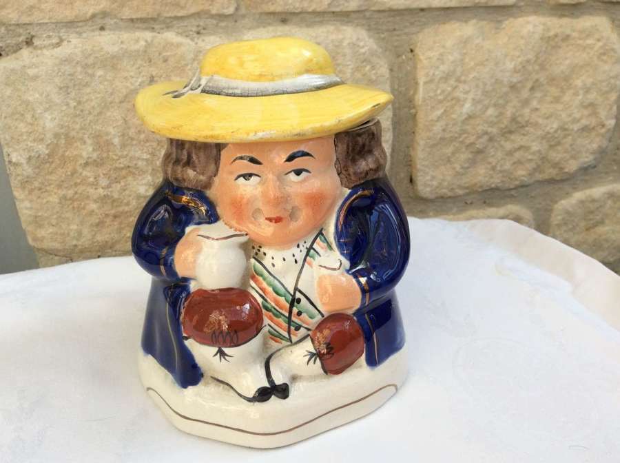 Late Victorian Staffordshire Toby tobacco jar