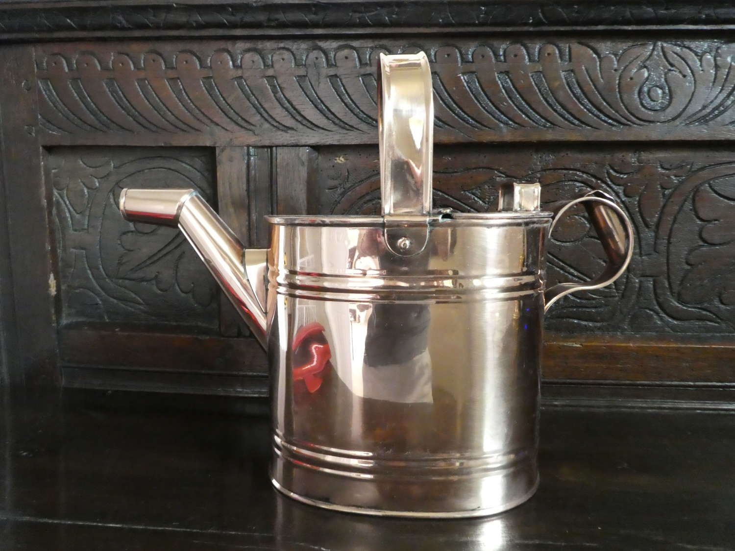Victorian copper hot water can