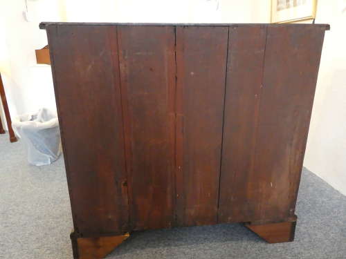 George III small Mahogany chest with brushing slide