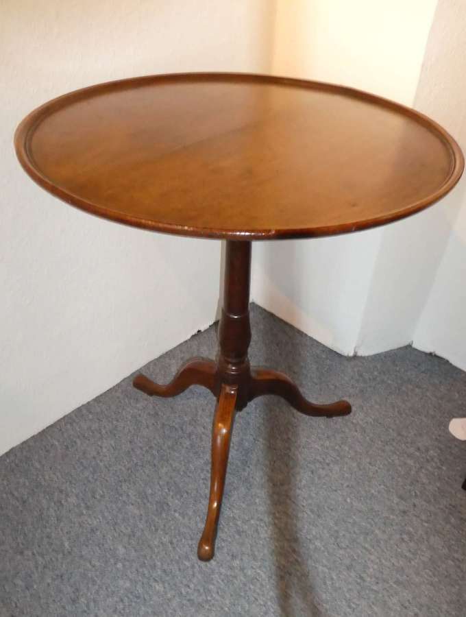 Georgian oak dished tilt top table