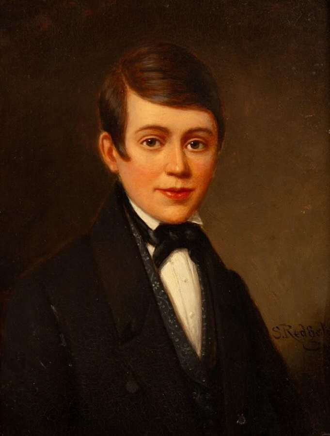 English School  19th Century Portrait of a young man