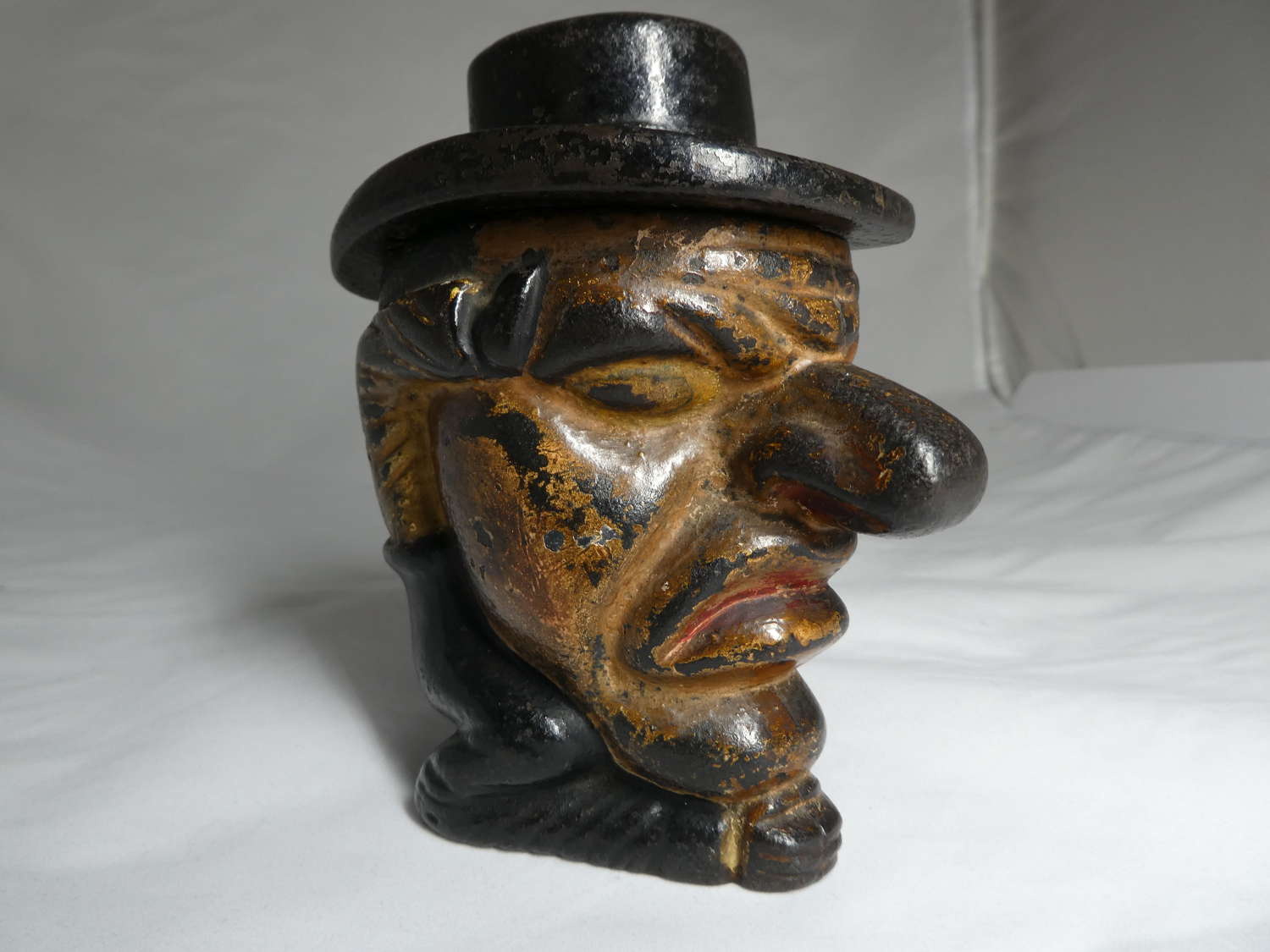 Late 19th Century Mr Punch tobacco jar