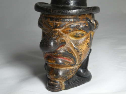 Late 19th Century Mr Punch tobacco jar