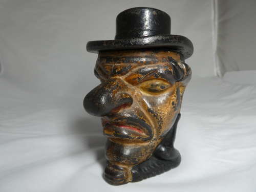Late 19th Century Mr Punch tobacco jar
