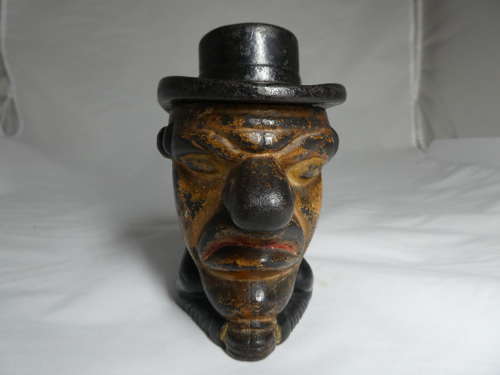 Late 19th Century Mr Punch tobacco jar