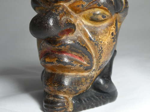 Late 19th Century Mr Punch tobacco jar