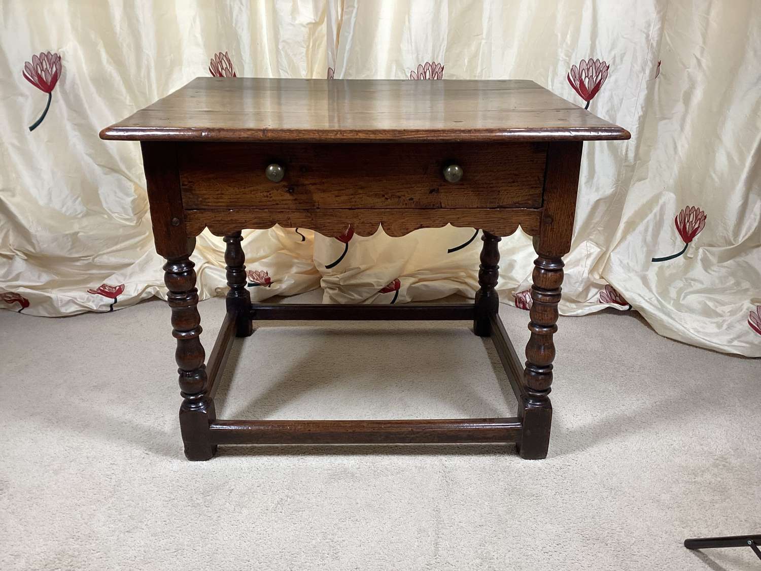 17th Century Charles I oak side table