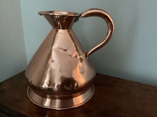 19th Century copper quart measure