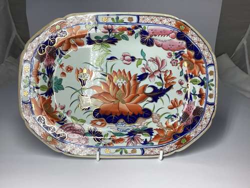 Pair of Mason’s Water Lily ironstone china platters