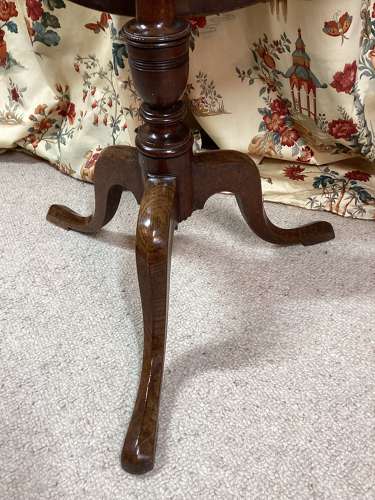 Georgian country oak tilt top tripod table