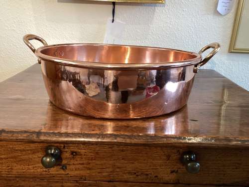 Large 19th Century Georgian copper dairy pan