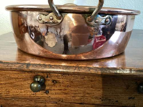 Large 19th Century Georgian copper dairy pan