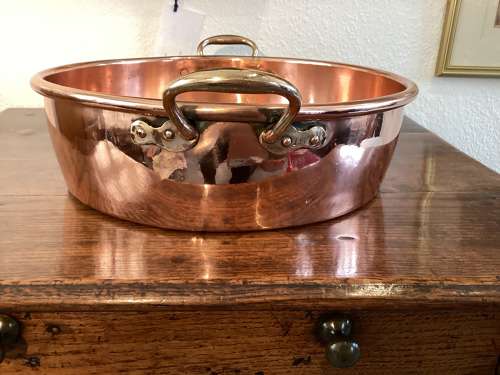 Large 19th Century Georgian copper dairy pan