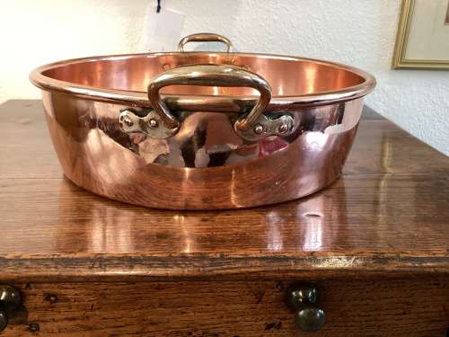 Large 19th Century Georgian copper dairy pan