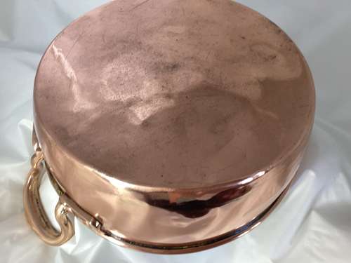Georgian small copper dairy pan