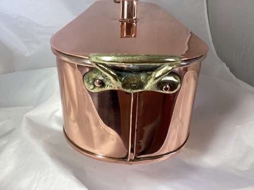 Early 20th Century Copper Fish Kettle