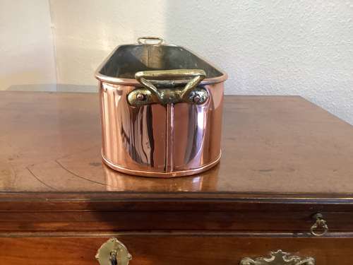 Early 20th Century Copper Fish Kettle