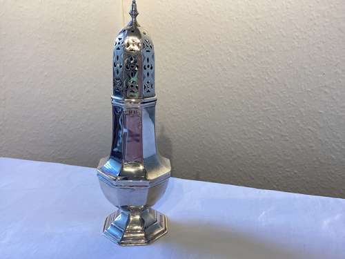 Victorian silver sugar caster