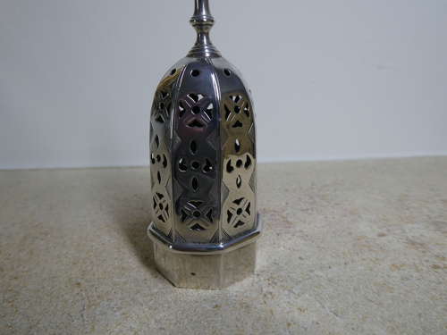Victorian silver sugar caster