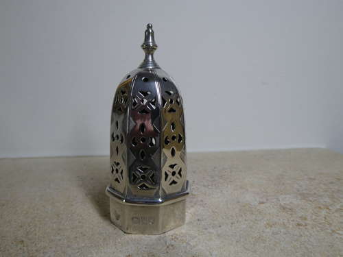 Victorian silver sugar caster