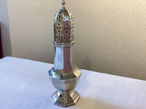 Victorian silver sugar caster