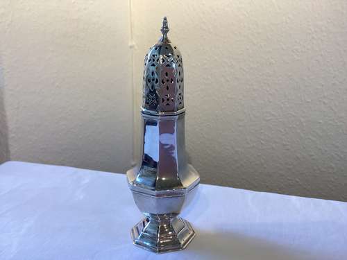 Victorian silver sugar caster