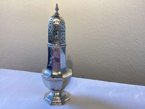 Victorian silver sugar caster