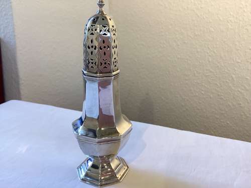 Victorian silver sugar caster