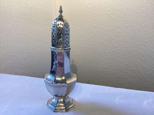 Victorian silver sugar caster