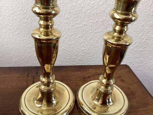 Brass 19th Century Victorian Candlesticks