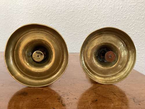 Brass 19th Century Victorian Candlesticks