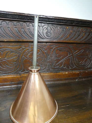 Copper brewery funnel