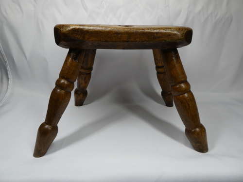 Early 19th Century small stool/ table candle stand