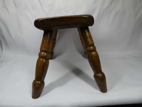 Early 19th Century small stool/ table candle stand