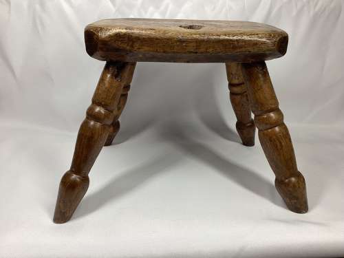 Early 19th Century small stool/ table candle stand