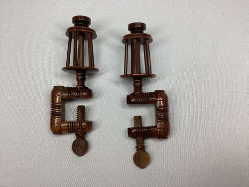 Pair of Regency period Rosewood silk winders