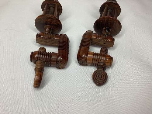 Pair of Regency period Rosewood silk winders